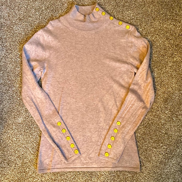 NWOT Taupe Turtleneck - Picture 1 of 3